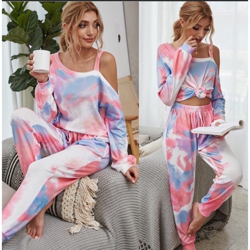 💗2 PEICE OFF SHOULDER LOUNGE SET - Picture 3 of 4